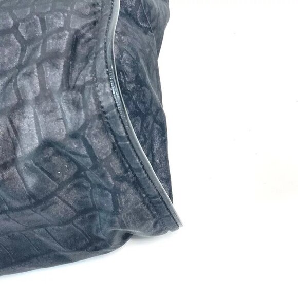 FENDI 7VA367 logo Shoulder Bag Vertical Tote Bag Nylon / Leather Black - Picture 8 of 14